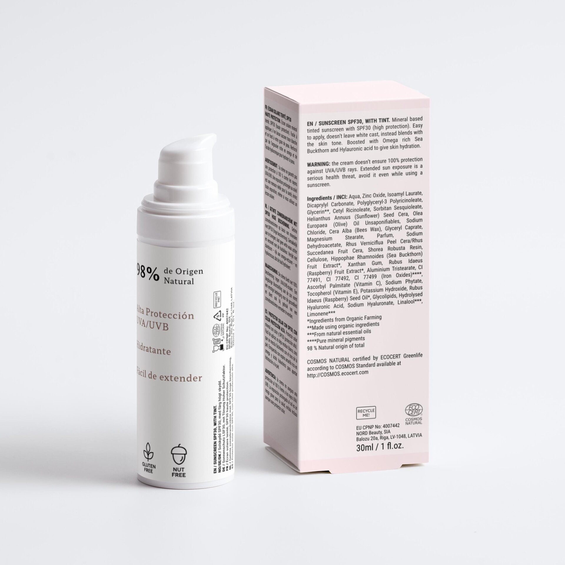 Protector Solar mineral con color SPF30 - 2